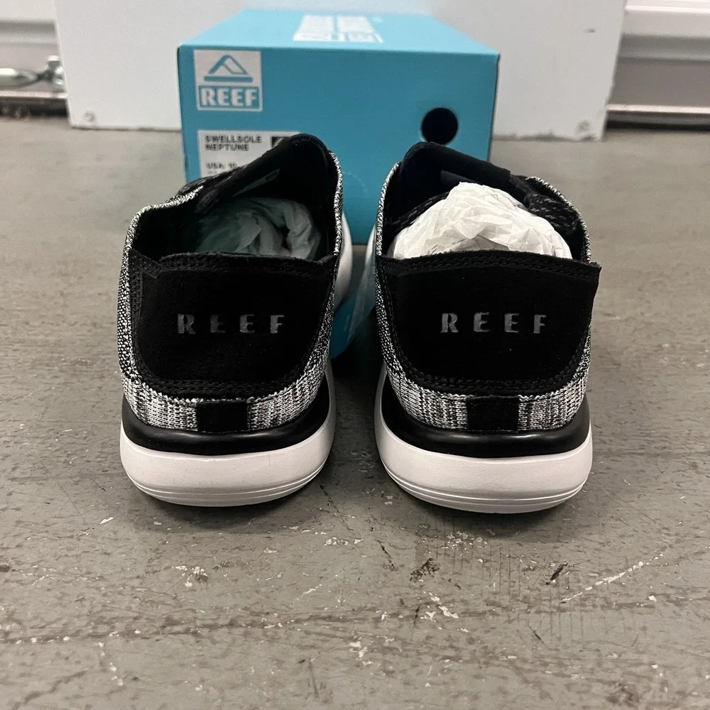 Reef Men's Swellsole Neptune‎ Charcoal Slip-On Comfort Shoes Size 10 Lightweight